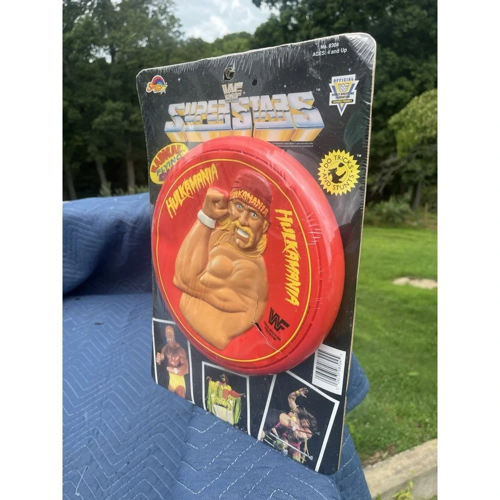 Vtg 1991 WWF Super Stars Radical Flying Disc Frisbee Hulk Holgan Hulkamania New